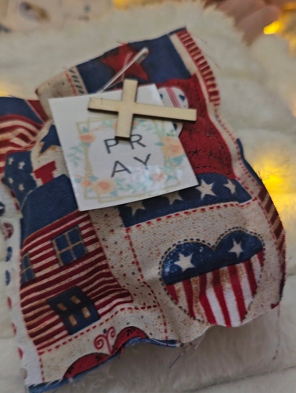 Handmade Pocket Prayer  Pillow